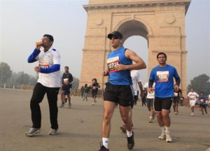 Running at Delhi Indian Gate SSR