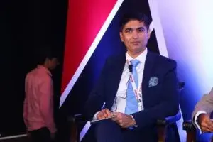 Vikrant rana sitting on the chair Annual Grand Masters - 2020