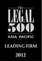 Legal 500 Leading Firm 2012