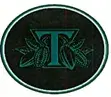 T letter green art