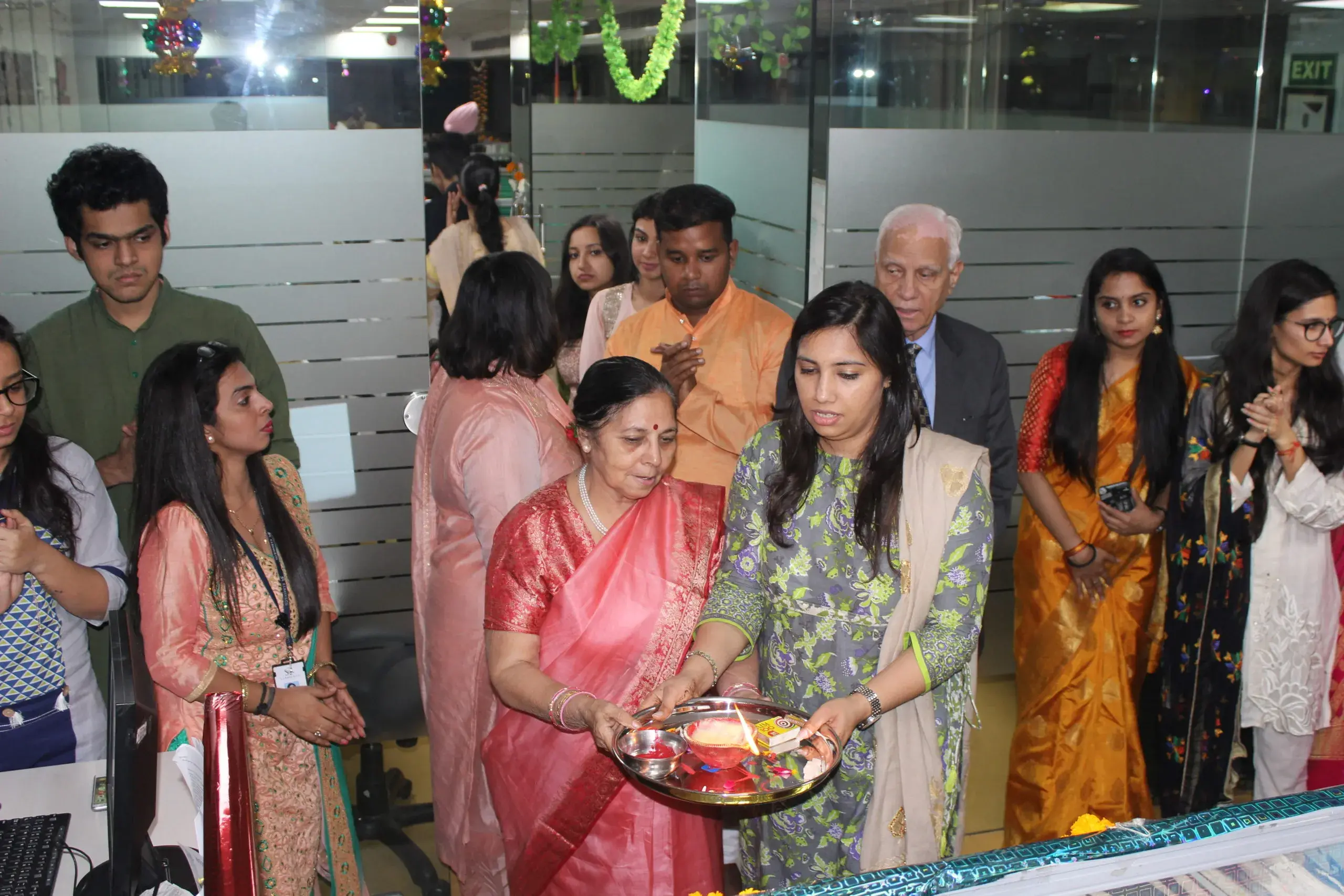Bindra Rana worshiping god on Diwali
