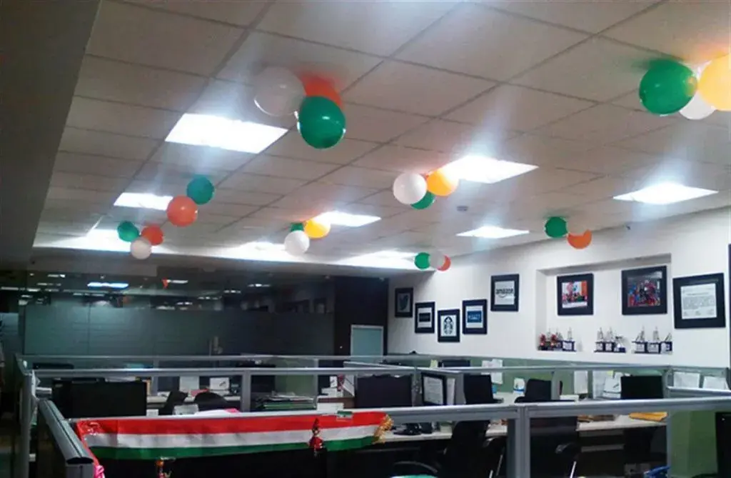 Decorate office with Indian Flags