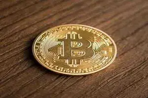The wooden bitcoin