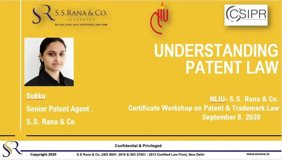 NLIU, Bhopal – Sukku, Senior Patent Agent
