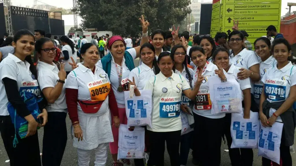 Group pictures of Delhi Half Marathon 2016