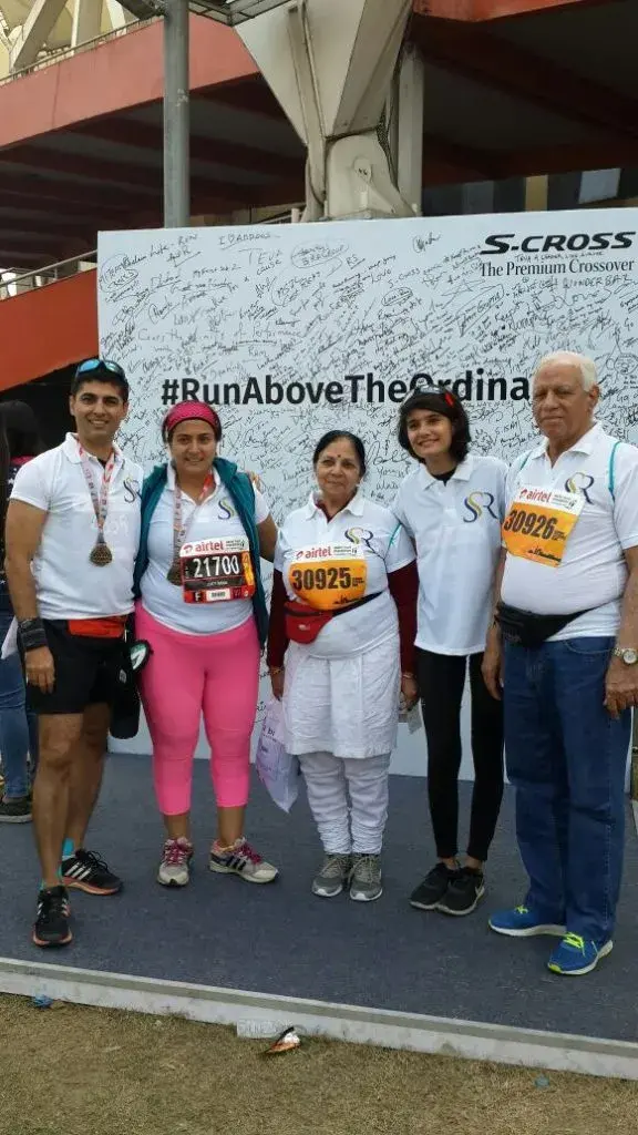 Lucy Rana and Vikrant Rana Delhi Half Marathon 2016