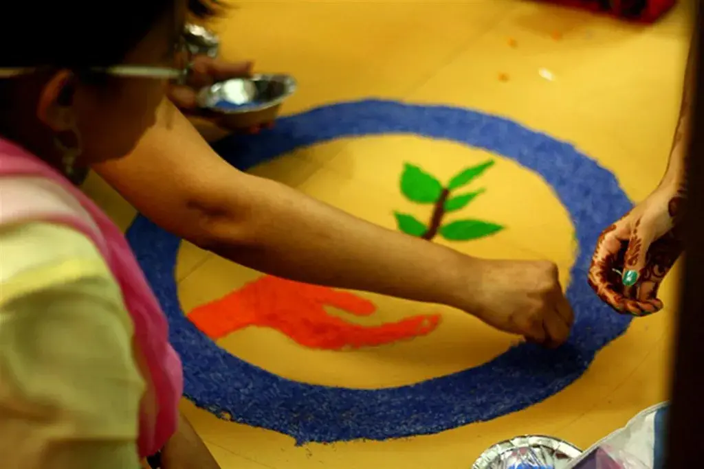 Creating Indian Art on Diwali 2014