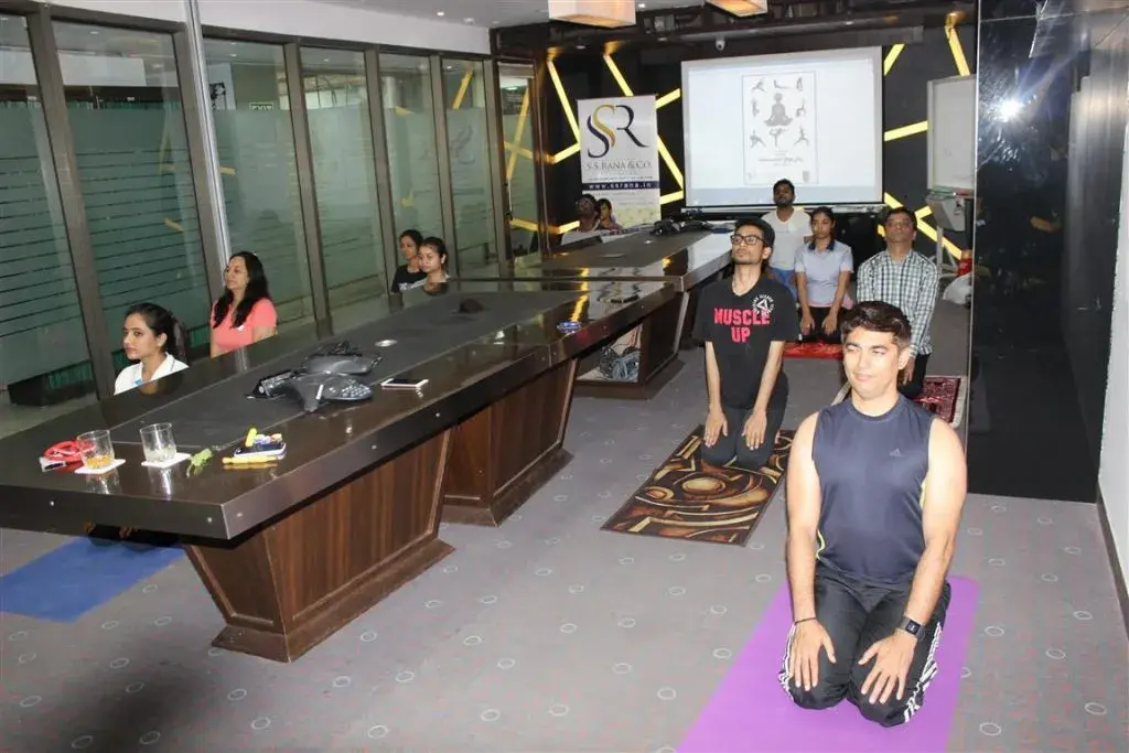 Yoga Day in office