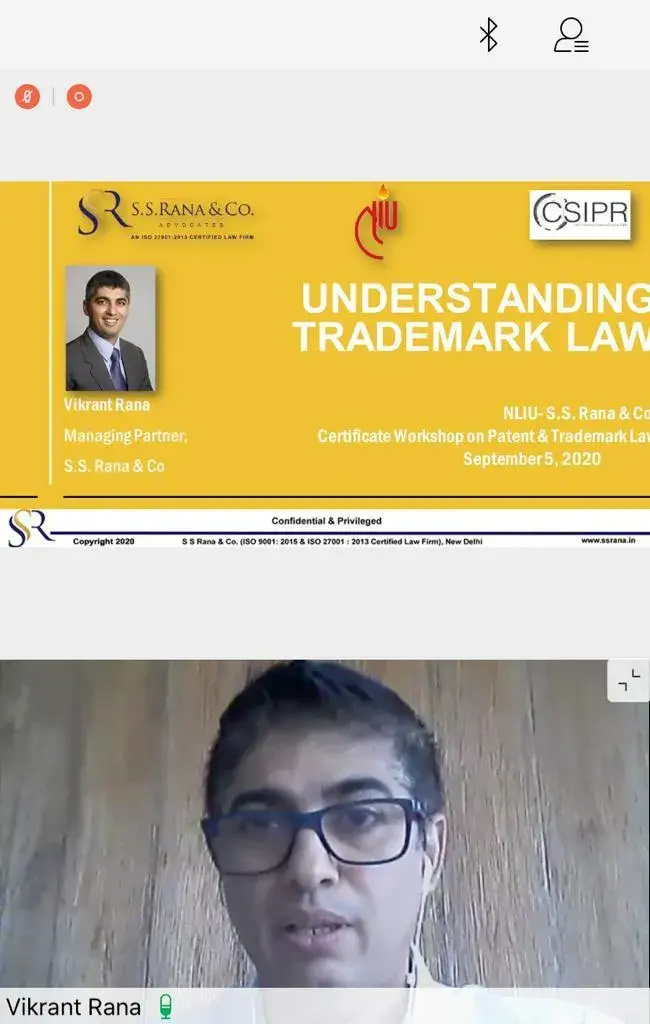 CSIPR, NLIU Bhopal – Vikrant Rana, Managing Partner