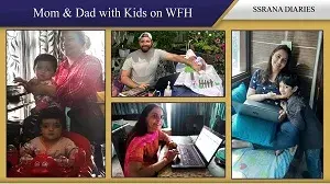 Mom & Dad with kids on WFH