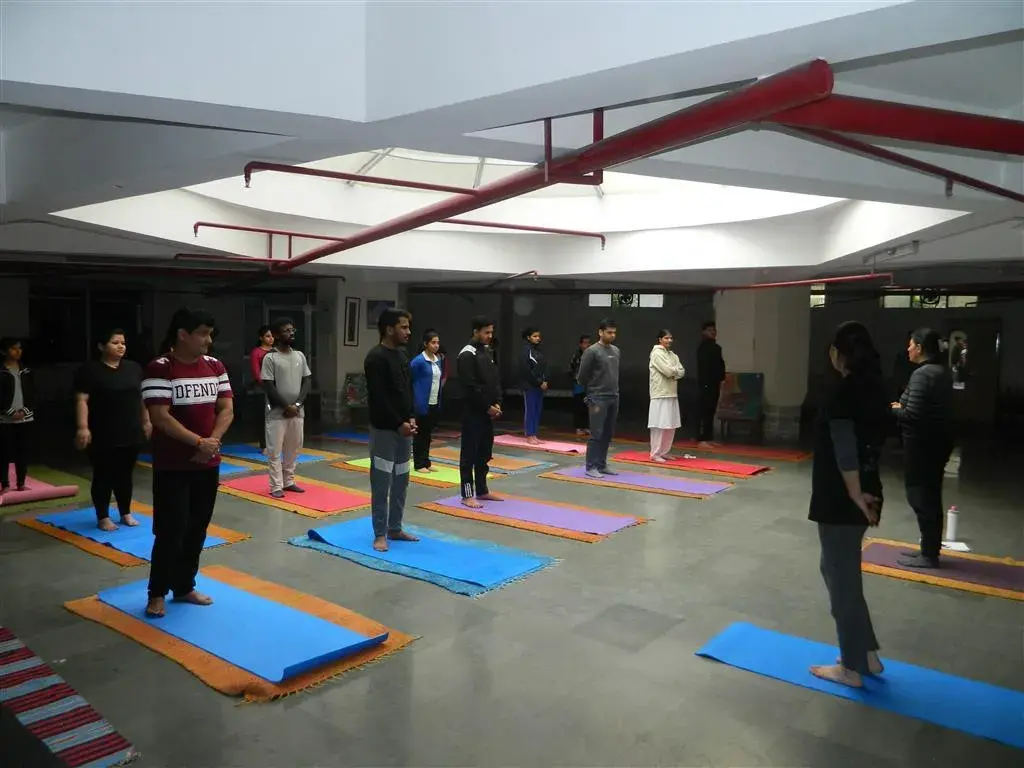 Yoga Session at Aurobindo Ashram