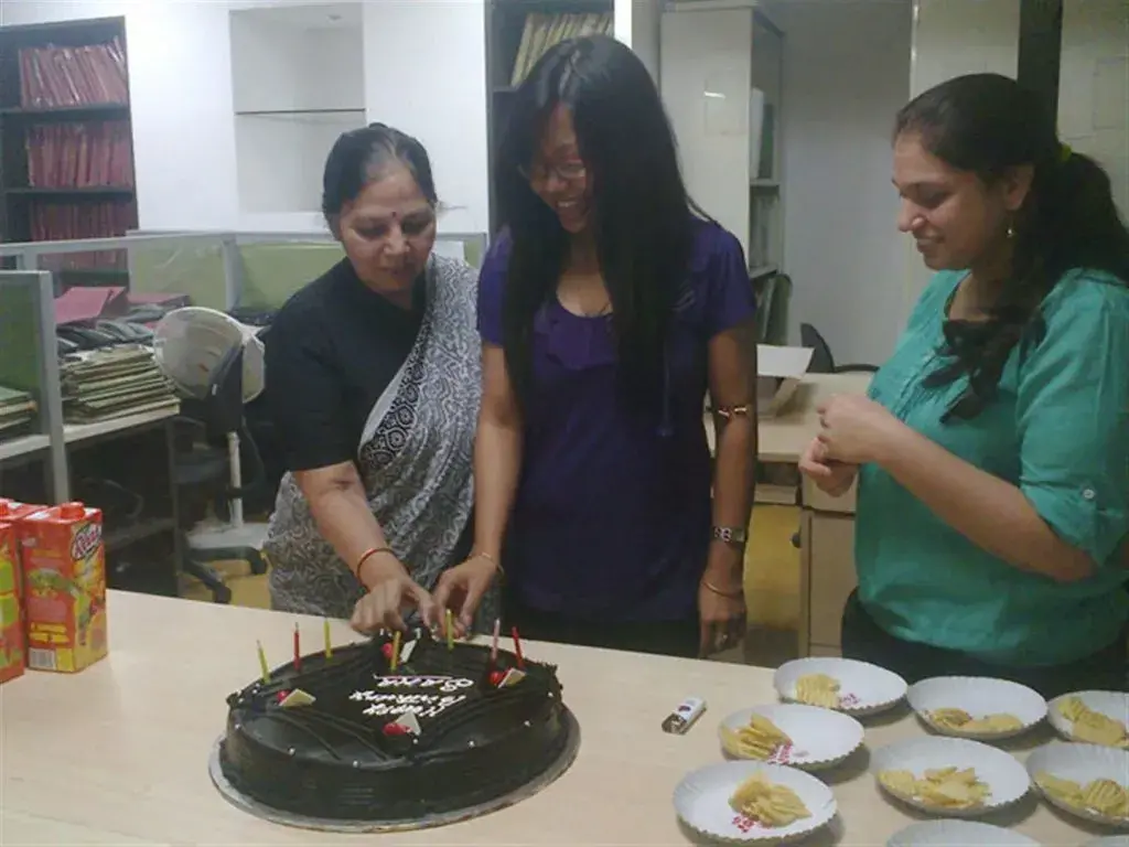 cake cut down with Bindra Rana