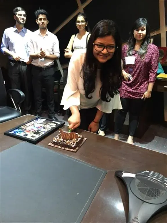 Cutting Birthday cake 2017