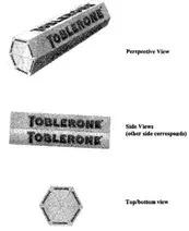TOBLERONE 3-DIMENSIONAL SHAPE