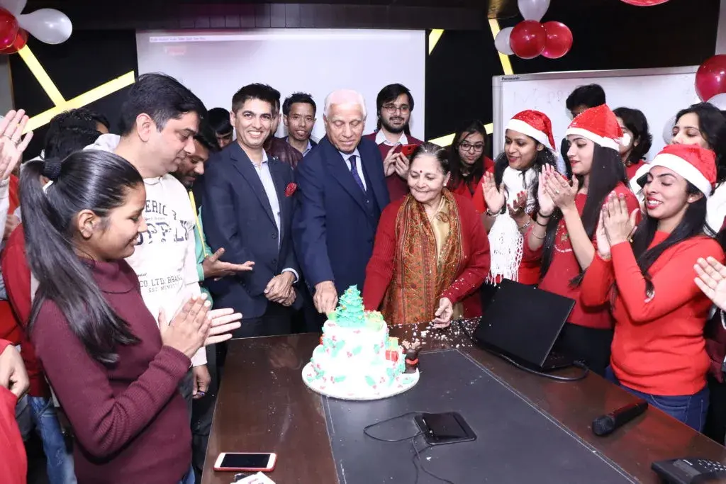 Cake Cutting on Christmas day 2018