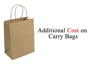 Additional Cost on Carry bags