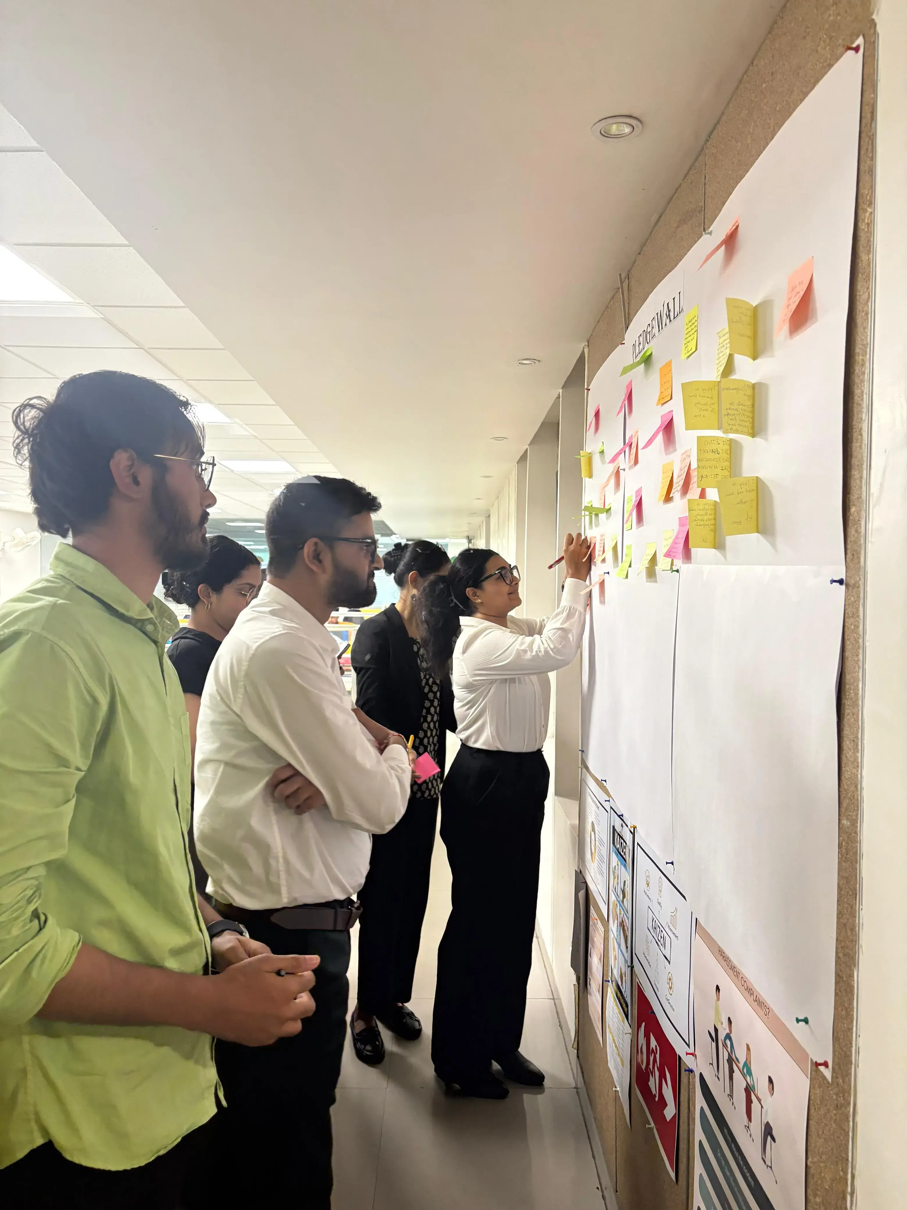 Employees Writing Pledge