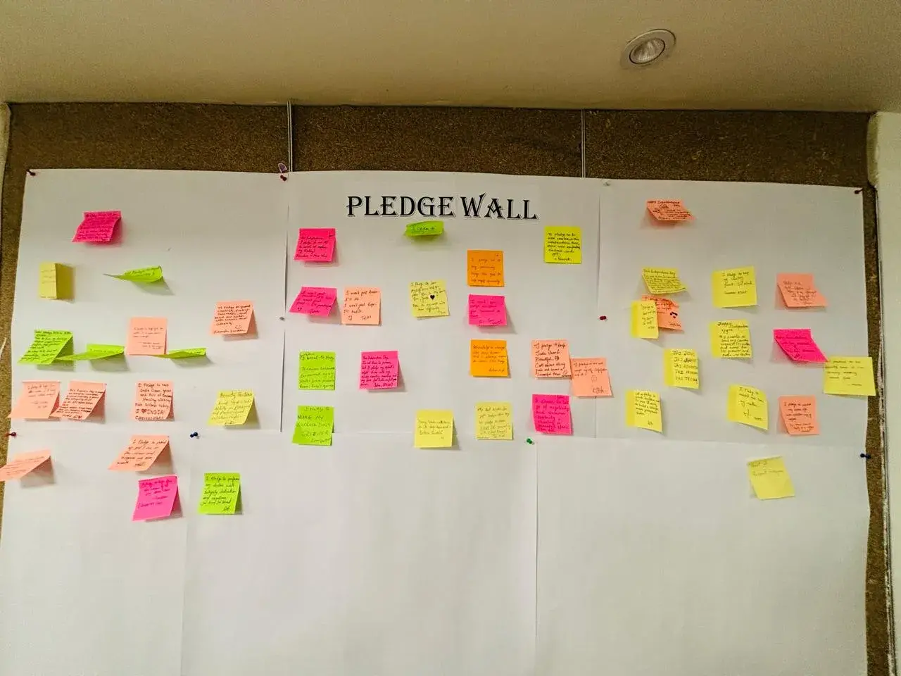 Pledge Wall