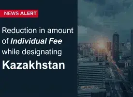 Individual Fee while designating Kazakhstan