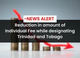 Reduction in amount of Trinidad and Tobago