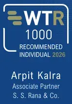 WTR Recommended Individual 2026 - Arpit Kalra