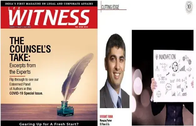 IPR Corner of Lex Witness COVID19