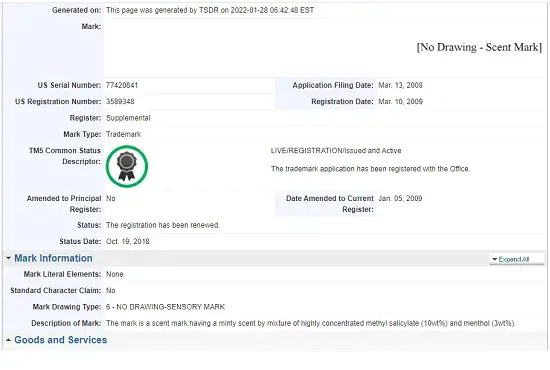 Image of Trademak registration