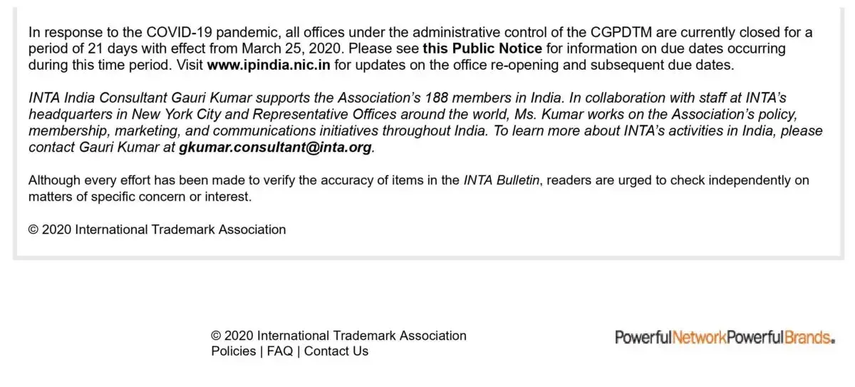 An INTA Bulletin